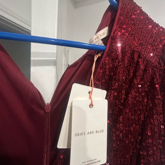 New* Sequined red jumpsuit - Picture 2 of 2